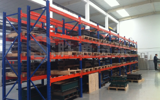 玉環(huán)普天再次牽手勝通成功訂購100組三立柱橫梁貨架