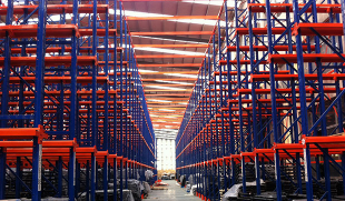 海寧金茂五金貫通貨架+上千只鋼托盤成功交付