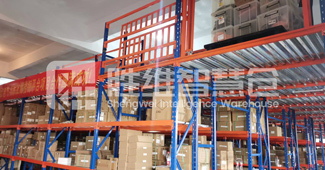 勝通閣樓貨架，讓嘉興市電氣企業(yè)倉儲量更大，物流周轉(zhuǎn)更快