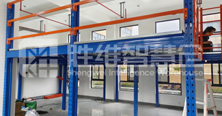 在定制了一款鋼平臺后，浙江某企業(yè)快速解決了倉庫存儲難題